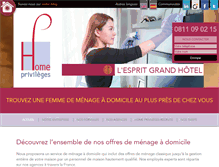 Tablet Screenshot of homeprivileges.fr